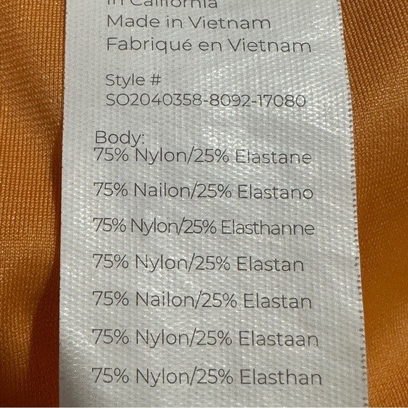 Fabletics size 2X Motion 365 tangerine colored yoga shorts, workout, gym - Picture 7 of 10